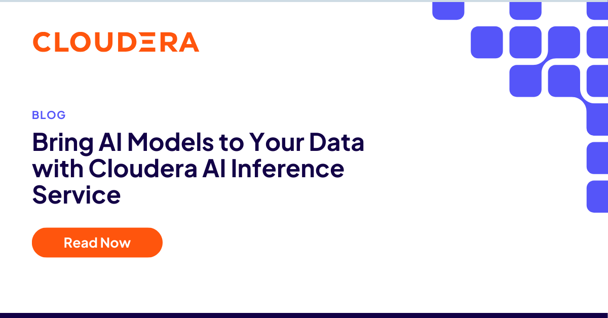 Cloud Inference Bringen Sie KI-Modelle zu Ihren Daten mit dem Cloudera AI Inference ...