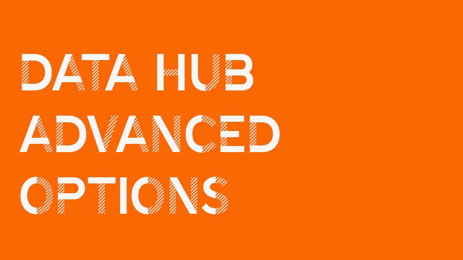 Video zu erweiterten Optionen des Data Hub