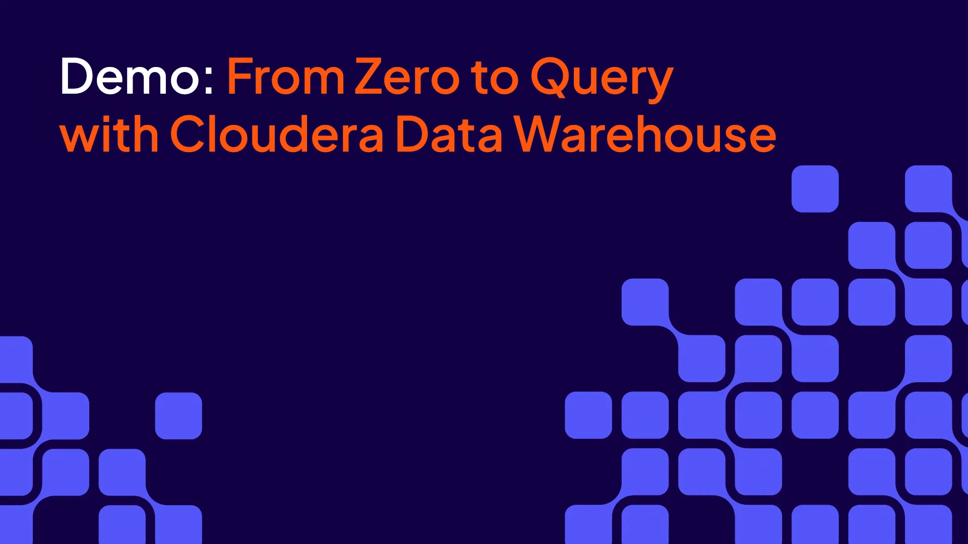 Video-Miniaturansicht: Abfragen in kürzester Zeit – mit dem Cloudera Data Warehouse