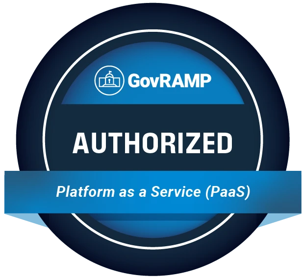 Autorisierungslogo „GovRAMP® PaaS“